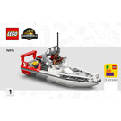 LEGO Brick-Built Mosasaurus Boat Mission Set 76974 Instructions