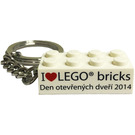 LEGO Backstein Schlüssel Kette Kladno Open Tag 2014