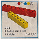 LEGO Brick Pack, 1 x 6 and 1 x 8 Set 225