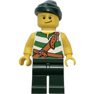 LEGO Brickbeard's Bounty Pirate with White and Green Shirt Minifigure