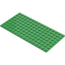 LEGO Lysegrønn Bunnplate 8 x 16 (3865)