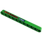 LEGO Leuchtend grün Strahl 11 mit 'OIL', 'SULIVAN' (Links) Aufkleber (32525)