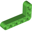LEGO Leuchtend grün Strahl 3 x 5 Gebogen 90 Grad, 3 und 5 Löcher (32526 / 43886)