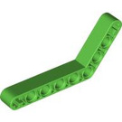 LEGO Leuchtend grün Strahl Gebogen 53 Grad, 4 und 6 Löcher (6629 / 42149)