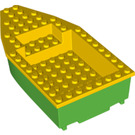 LEGO Fel groen Boat 8 x 16 x 3 met Geel Top (28925)