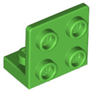LEGO Leuchtend grün Halterung 1 x 2 - 2 x 2 Oben (99207)