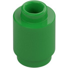 LEGO Fel groen Steen 1 x 1 Rond met open nop (3062 / 35390)