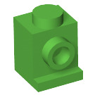 LEGO Bright Green Brick 1 x 1 with Headlight and Slot (4070 / 30069)