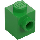 LEGO Bright Green Brick 1 x 1 with Stud on One Side (87087)