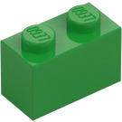 LEGO Světle zelená Kostka 1 x 2 se spodní trubičkou (3004 / 93792)