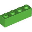 LEGO Fel groen Steen 1 x 4 (3010 / 6146)