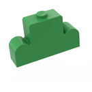 LEGO Leuchtendes Grün Stein 1 x 4 x 2 mit Centre Noppe oben (4088)