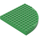 LEGO Bright Green Brick 12 x 12 Round Corner  without Top Pegs (6162 / 42484)