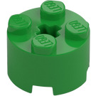 LEGO Bright Green Brick 2 x 2 Round (3941 / 6143)