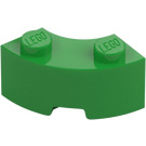 LEGO Bright Green Brick 2 x 2 Round Corner with Stud Notch and Reinforced Underside (85080)