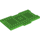 LEGO Bright Green Brick 8 x 16 with 1 x 4 Sections for Inter-locking (18922)