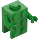 LEGO Klargrön Kloss Kostym med Same Color Vapen/Händer (38376)