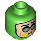 LEGO Fel groen Condiment King Minifigure Hoofd (Verzonken Solid Stud) (3626 / 36275)