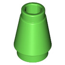 LEGO Bright Green Cone 1 x 1 with Top Groove (28701 / 59900)