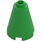 LEGO Lyse-grøn Cone 2 x 2 x 2 (Åben Knops) (3942 / 14918)