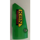 LEGO Fel groen Gebogen Paneel 4 Rechtsaf met KRN Power Tools Sticker (64391)