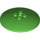 LEGO Bright Green Dish 6 x 6 (Solid Studs) (35327 / 44375)