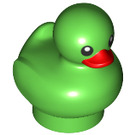 LEGO Bright Green Duck with Red Beak (61866)