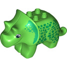 LEGO Leuchtend grün Duplo Triceratops (75939)
