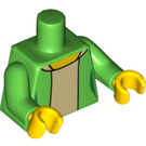 LEGO Bright Green Edna Krabappel Minifig Torso (973 / 88585)