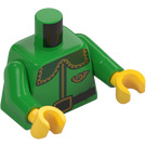 LEGO Bright Green Elf with Helmet and Gogles Minifig Torso (973)