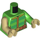 LEGO Bright Green Flint Marko - Sandman Minifig Torso (973 / 76382)
