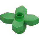 LEGO Verde brillante Flor 2 x 2 con Angular Hojas (4727)