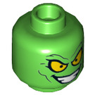 LEGO Bright Green Green Goblin Minifigure Head (Recessed Solid Stud) (3626 / 26968)