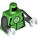 LEGO Bright Green Green Lantern (Jessica Cruz) Minifig Torso (973 / 76382)