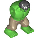 레고 밝은 녹색 Hulk 몸 ~와 함께 다크탠 Pants (11791)