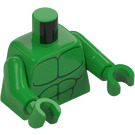 LEGO Verde brillante Hulk con Con punte Capelli e Minifigure Busto (973 / 76382)