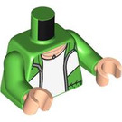 LEGO Bright Green Jimin Minifig Torso (973 / 76382)