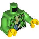 LEGO Fel groen Mei Minifig Torso (973 / 76382)