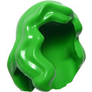 LEGO Fel groen Midden lengte Haar met zijscheiding (85974)
