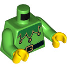 LEGO Fel groen Minifig Torso (973 / 76382)