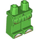 LEGO Leuchtend grün Minifigure Hüften und Beine mit Dekoration (73200 / 105621)