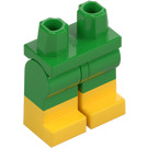 LEGO Lyse-grøn Minifigur Hofter og ben med Gul Boots (21019 / 79690)