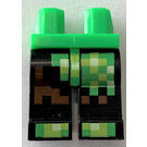 LEGO Bright Green Minifigure Hips with Black Legs with Creeper Costume (3815)