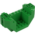 LEGO Bright Green Plane Bottom 4 x 12 x 4 with Hole (44665)