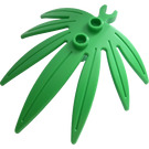 LEGO Bright Green Plant Leaves 6 x 5 Swordleaf with Clip (Open 'O' Clip) (10884 / 42949)