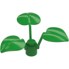 LEGO Fel groen Plant met 3 Groot Bladeren (6255)