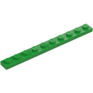 LEGO Bright Green Plate 1 x 10 (4477)