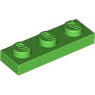 LEGO Leuchtend grün Platte 1 x 3 (3623)