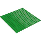 LEGO Verde brillante Piastra 16 x 16 con nervature inferiori (91405)