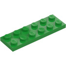 LEGO Fel groen Plaat 2 x 6 (3795)